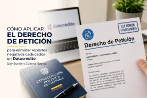Computador e documento sobre Direito de Petição em escritório