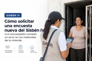 Mulher ajudando outra a solicitar nova pesquisa Sisben IV