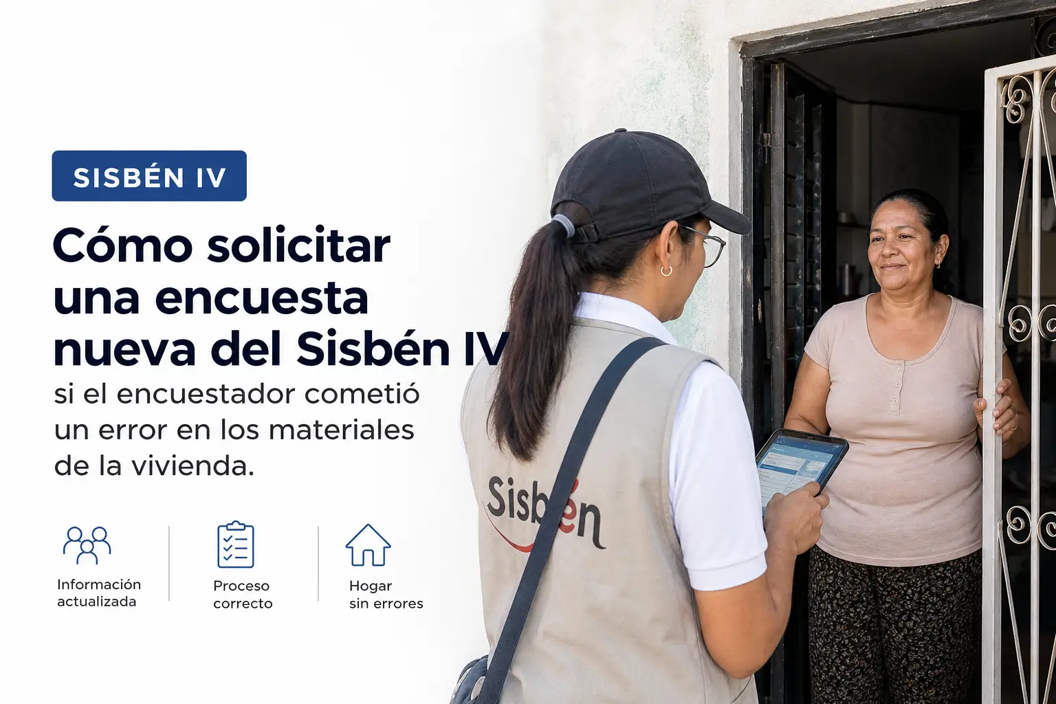 Mulher ajudando outra a solicitar nova pesquisa Sisben IV